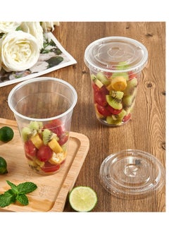 16oz Disposable Drinking Plastic Cup  For Smoothie Coffee Water Juice Cups With Flat Lid Clear - pzsku/Z1D5F59D3672FADD64F50Z/45/_/1721986066/d953fe80-f1a1-4613-8699-2e74de8d6695