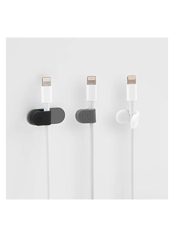 بلو لاونج ربطة كابل مغناطيسي BlueLounge MAGDROP - غلاف كابل مغناطيسي من النيوديميوم مع شريط 3M، يعمل مع معظم كابلات الشحن، يتضمن لوحة قاعدة للتقشير واللصق، يلتصق في أي مكان - كبير - Image 2