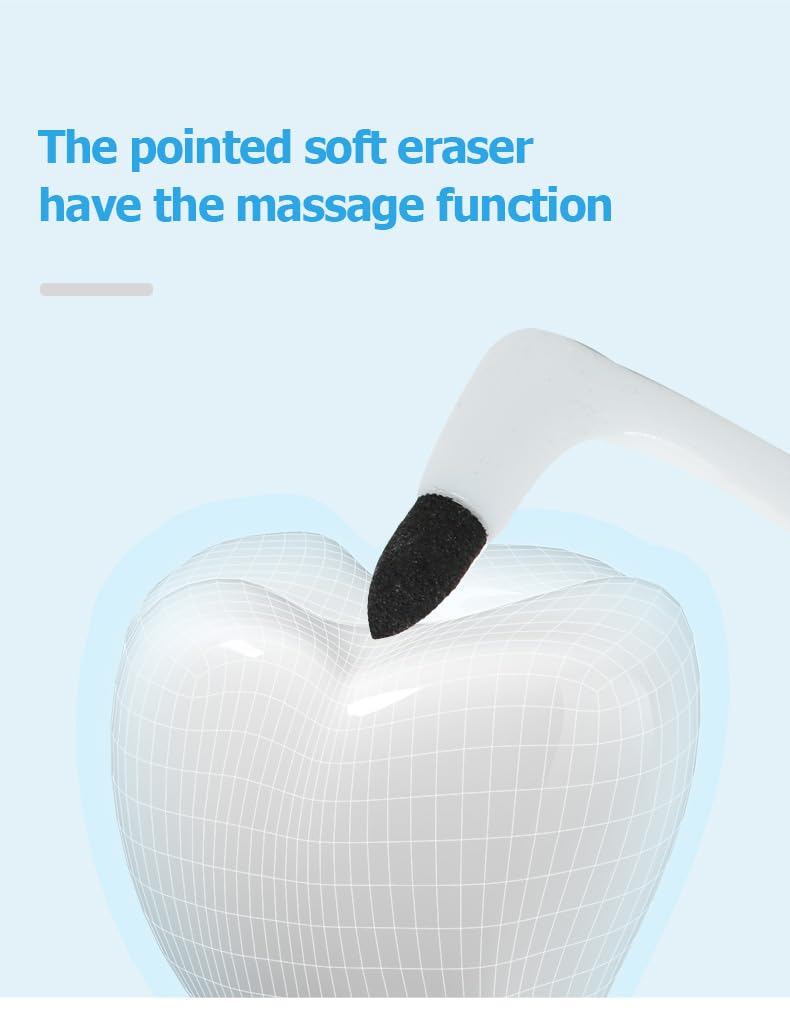 Inralimot Tooth Stain Eraser Tooth Stain Removers Tartar Eraser Polisher Dental Plaque Tool Teeth Cleaning Kit for Teeth Whitening Polishing - Image 3