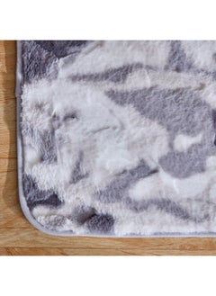 Home Box Henna Printed Rabbit Fur Bath Mat 60 x 40 cm  - Image 2