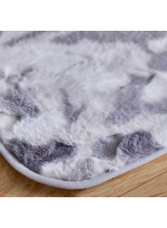 Home Box Henna Printed Rabbit Fur Bath Mat 60 x 40 cm  - Image 3
