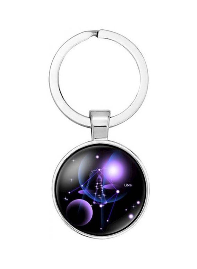 NIBEMINENT Full Moon Silver Alloy Key Chain