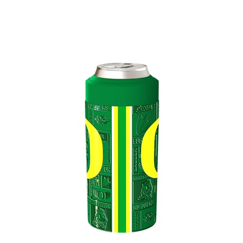 Frost Buddy Universal Can Cooler Fits All Stainless Steel Can Cooler for 12 oz 16 oz Regular or Slim Cans Bottles Stainless Steel Oregon Ducks 3D - Image 3