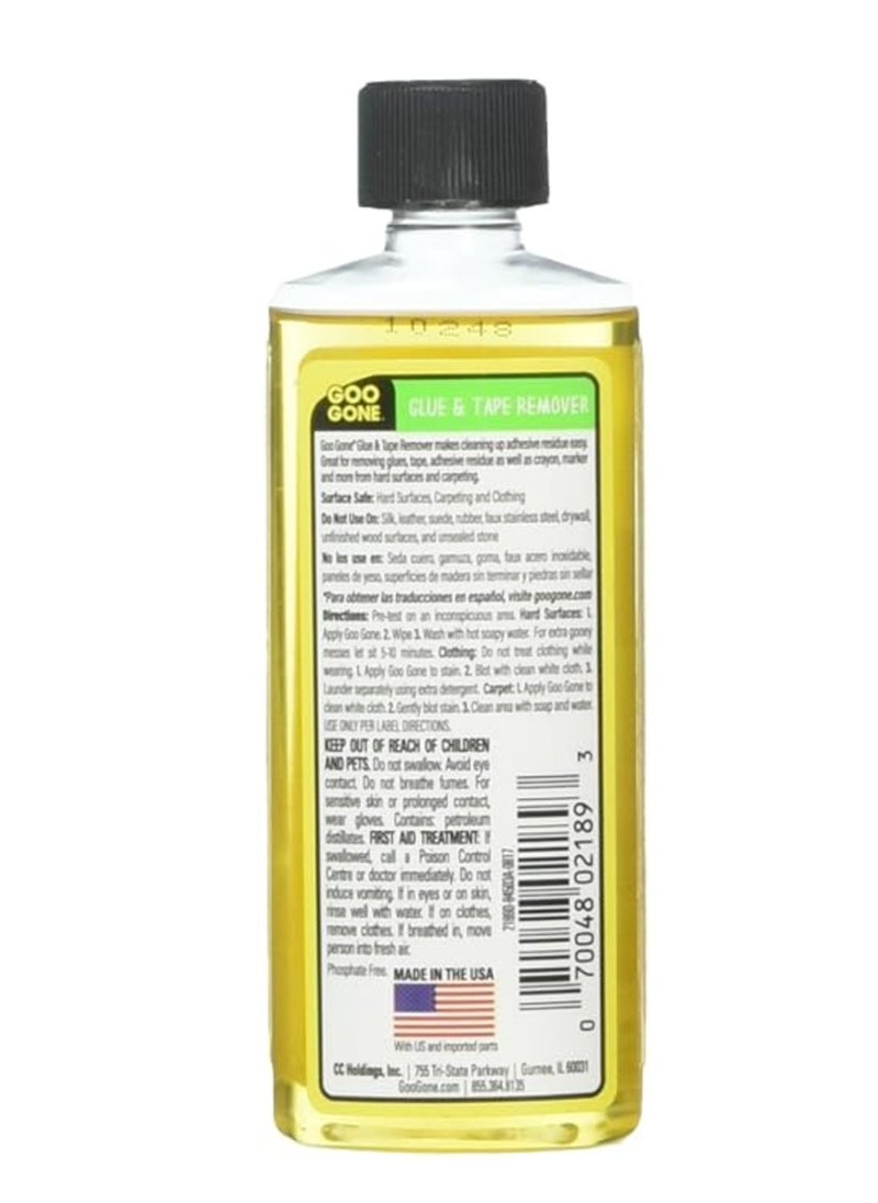 Goo Gone Goo Goo Glue and Tape Adhesive Remover - 4 Ounce - Removes Adhesives Stickers Crayon Glue Tape Gum Window Decals Glitter Labels  - Image 2