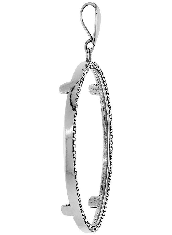 سابرينا سيلفر عملة فضية عيار 925، وزنها أونصة واحدة، بإطار 36 مم، مثبتة بشوكة خلفية، ذات حافة وهمية. العملة غير متضمنة. - Image 3