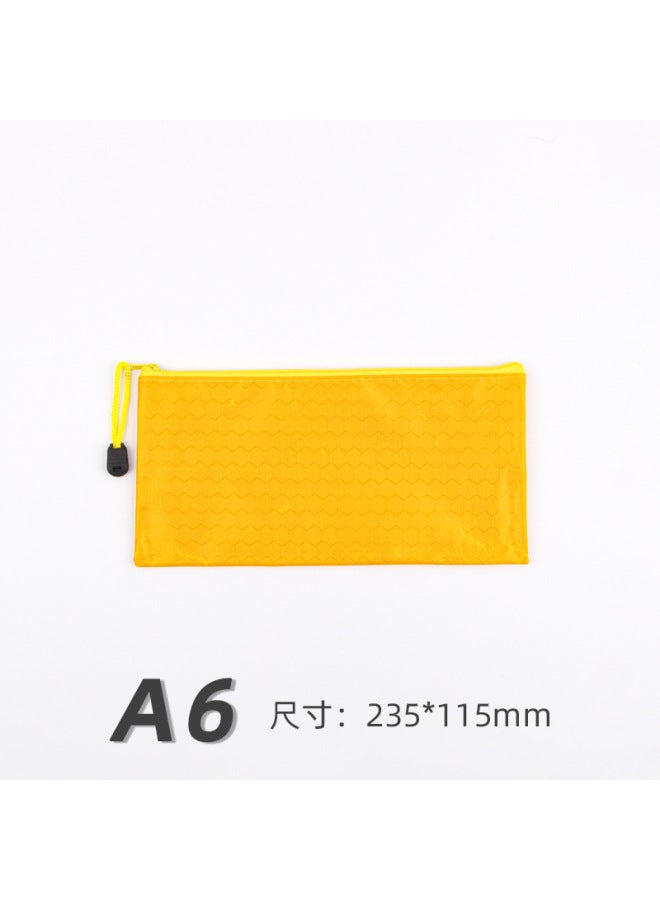 HELPS Zipper File Bag A4 Portable Oxford Cloth Waterproof Material Bag Printable Logo Office Color Thickened Storage Bag - Image 1