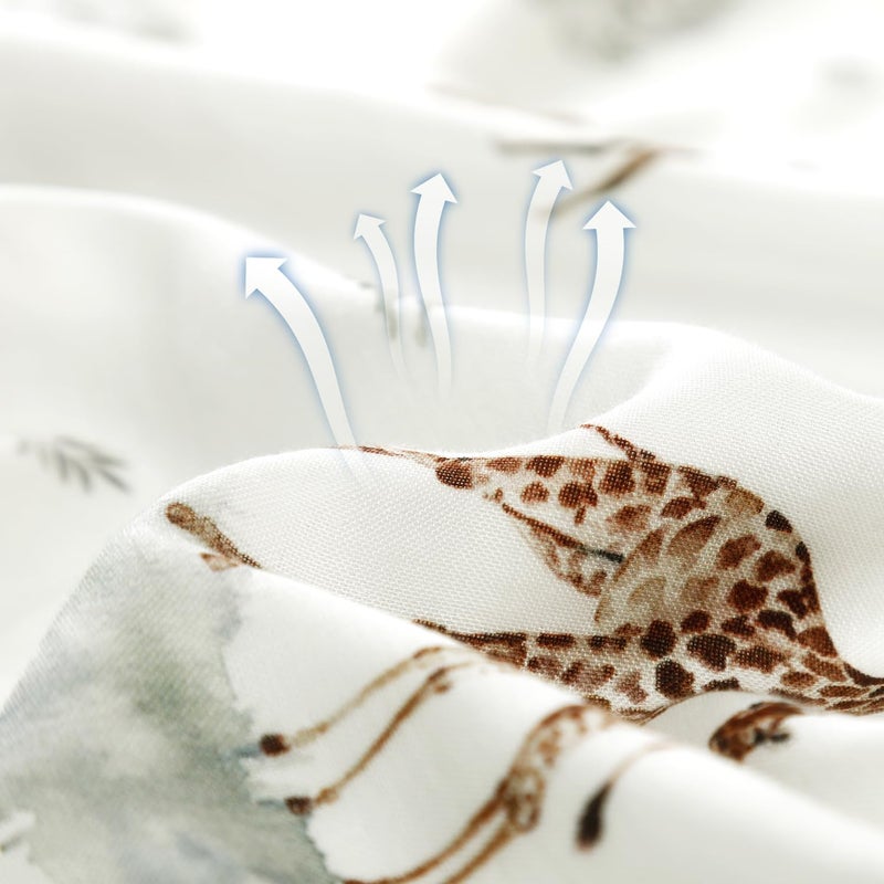 GRSSDER COTTON MASLON ANCILT DELLAYET - بطانيات شاشية ناعمة وذات حريرية ناعمة وذات حريري لحاف شاش كبير للأطفال حديثي الولادة للأطفال الصغار والأطفال 6 طبقات قابلة للانعكاس لجميع المواسم 47 "× 47" " - Image 5