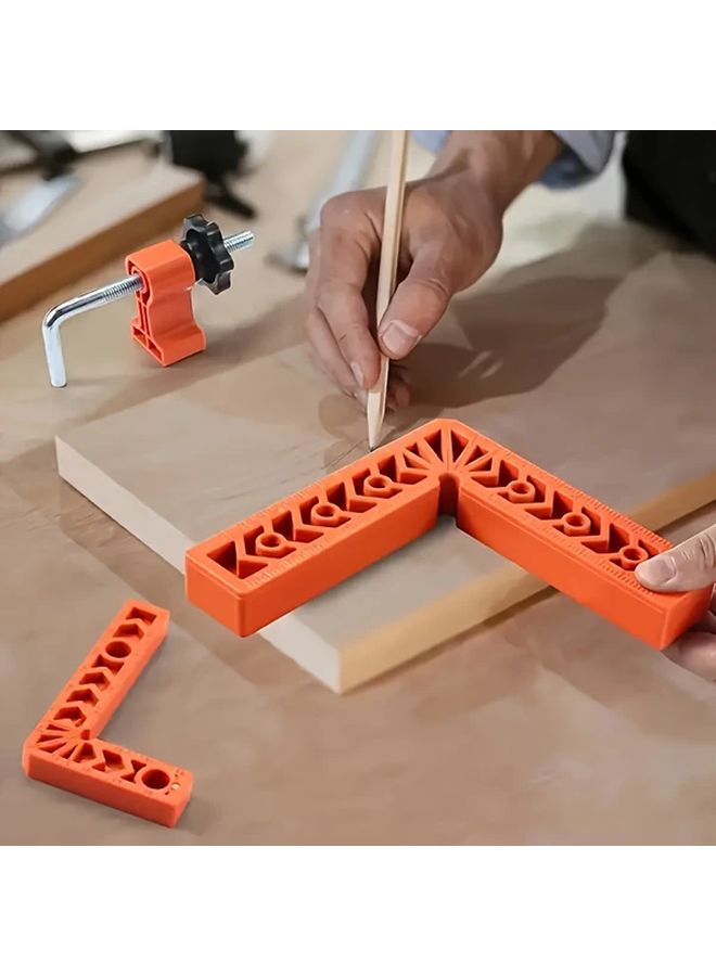 4pcs Heavy Duty Plastic Right Angle Clamps 90 Degree Adjustable Carpenter Square Clamping Tool - Image 3