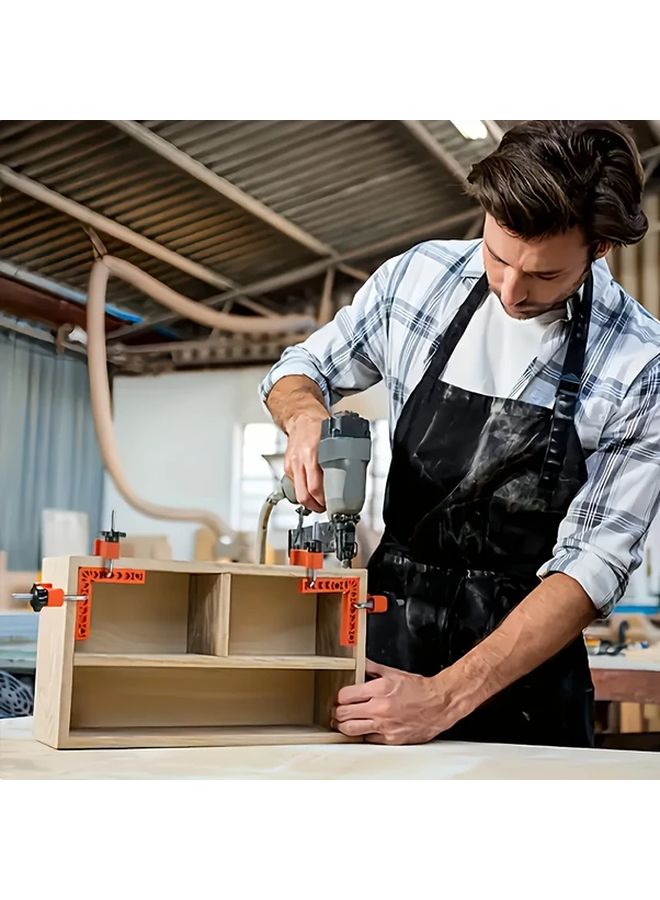 4pcs Heavy Duty Plastic Right Angle Clamps 90 Degree Adjustable Carpenter Square Clamping Tool - Image 5