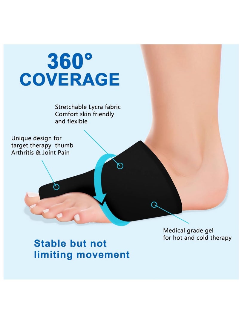 SOLARAE Forefoot Toe Ice Pack, Foot Ice Packs Big Toe for Pain Relief, Cold and Heat Therapy Gel Foot Ice Pack for Swelling, Plantar Fasciitis, Blisters, Bunions - Image 3