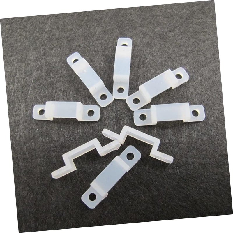 50pcs Silicone Mounting Brackets For LED Strip Lights Heat Resistant Fixing Clips - Image 5