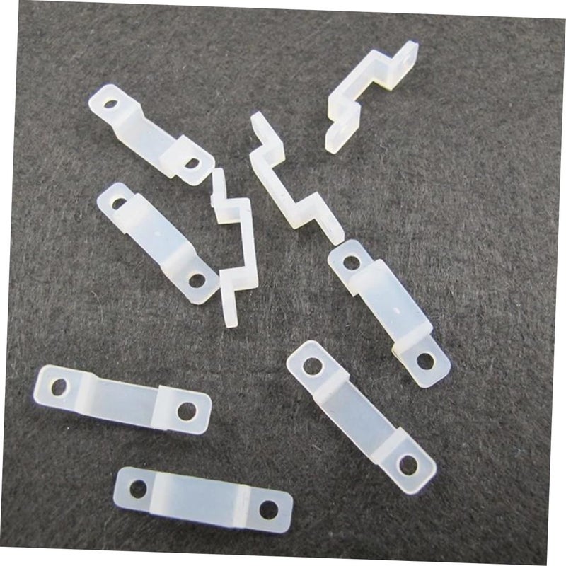50pcs Silicone Mounting Brackets For LED Strip Lights Heat Resistant Fixing Clips - Image 4
