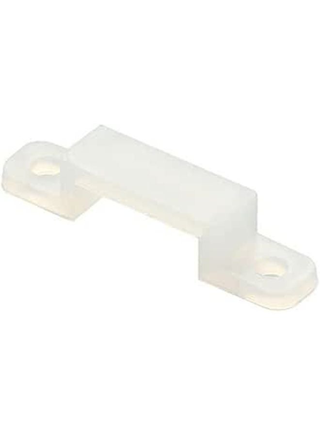 50pcs Silicone Mounting Brackets For LED Strip Lights Heat Resistant Fixing Clips - Image 1