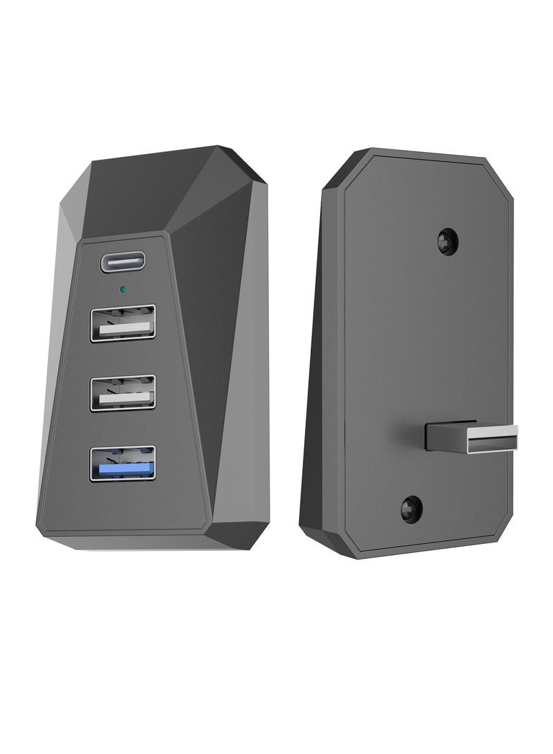 Excefore Glovebox USB Hub for Model 3/Y,  Glove Box Hub Docking Station for Tesla Charger, Compatible 4-in-1 Docking Station of Center Console Smart Sensor, for Data Transferring Charging Music Games  - Image 2