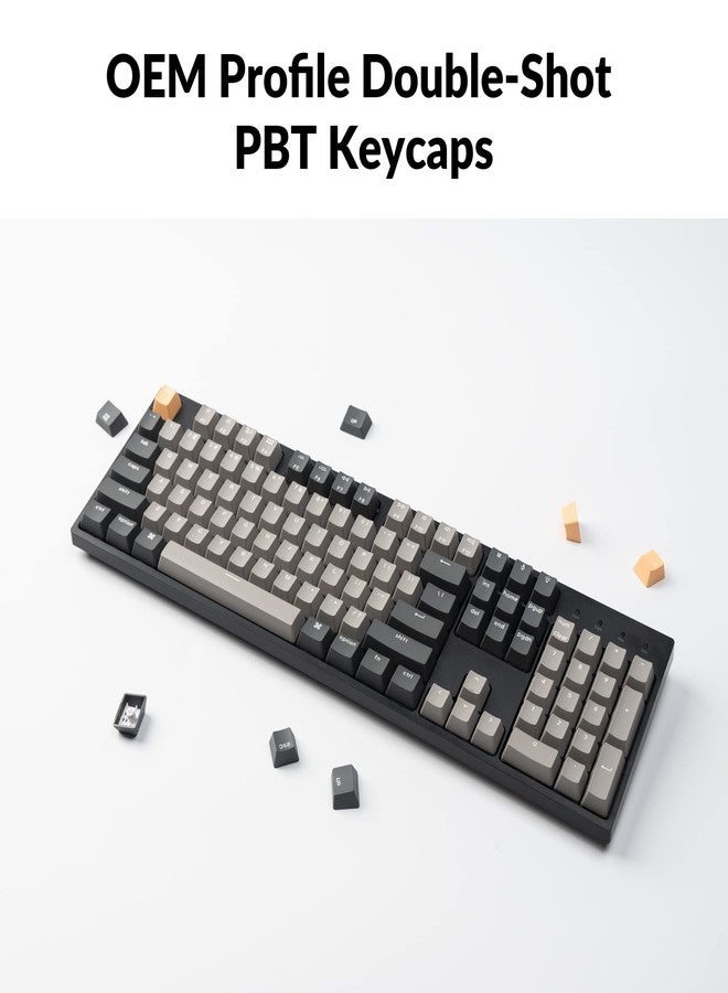 Keychron C2 Pro Wired QMK/VIA Mechanical Keyboard Full Size Layout Custom Programmable Macro RGB Backlit with Keychron K Pro Red Switch OEM Profile Double-Shot PBT Keycaps for Mac Windows Linux - Image 4