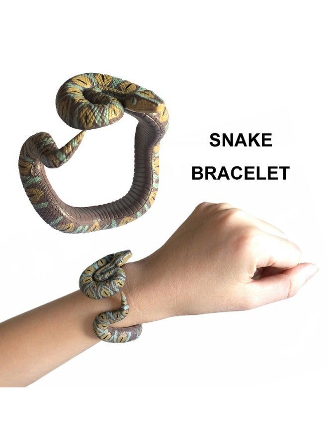Children Wear Decorations Model Bracelet Toy Simulation 7 Cool Python Bracelet-Color:Snake Bracelet-Reticulated Python  - Image 1