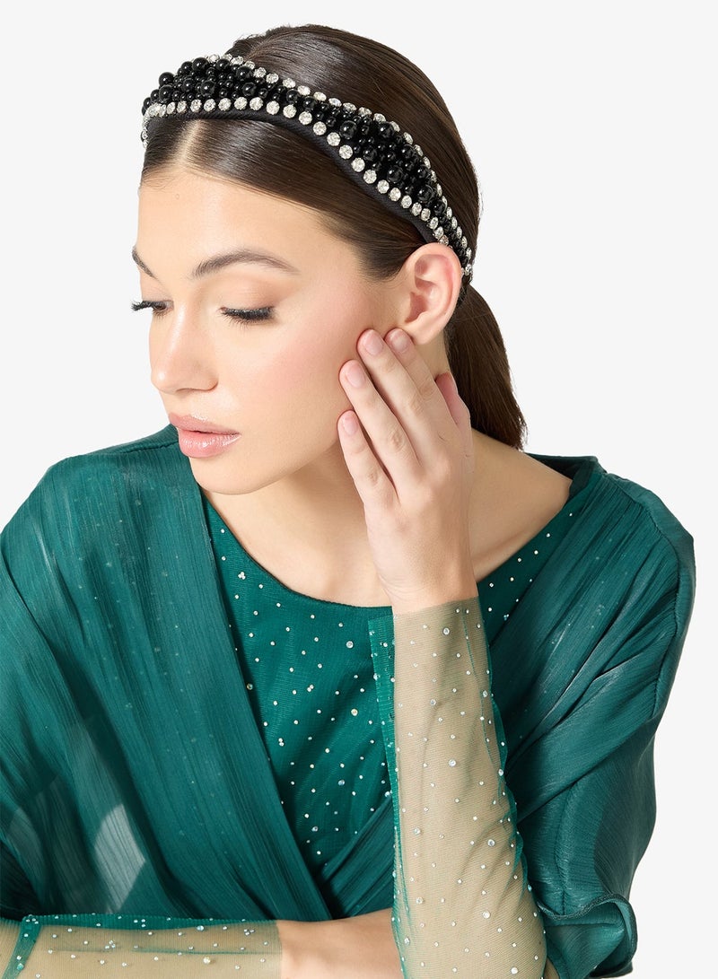 خزانة طوق شعر مزين باللؤلؤ - Image 1