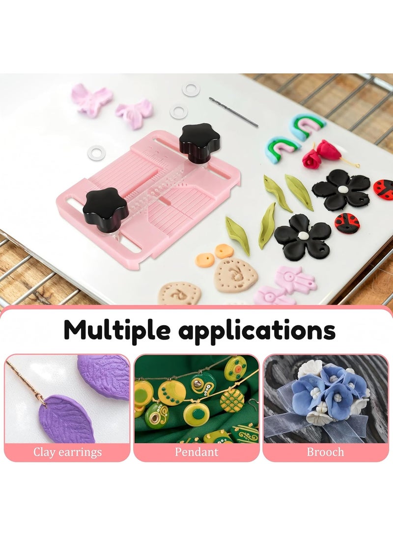 NANAO Polymer Clay Earring Drill Guide Tool - Precision Hole Drilling Tool for Polymer Clay Jewelry Making, Essential Clay Earring Craft Accessory - Image 4
