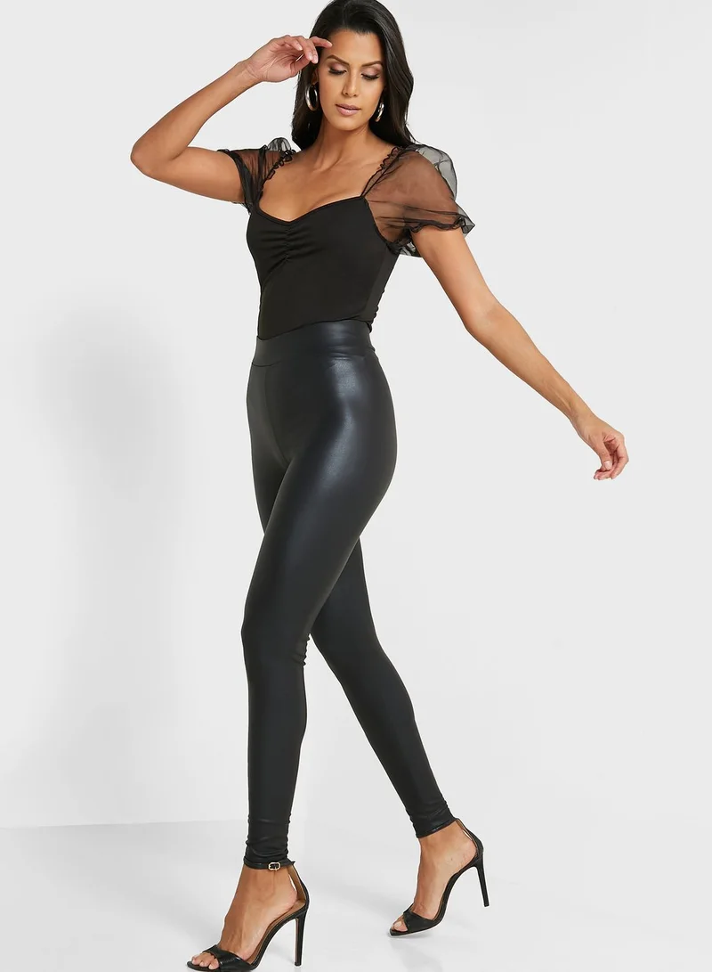 Topshop Tall High Waist Leggings