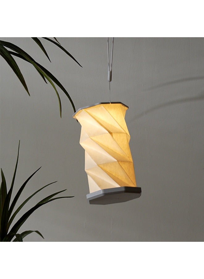 portable folding touch smart lamp with USB charging, touch dimming Chinese style smart lamp, suitable for bedroom living room,  travel gifts creative gifts, creative folding rotating lamp tent outdoor bedroom with sleeping origami atmosphere table lamp LED nightlight. - Image 1