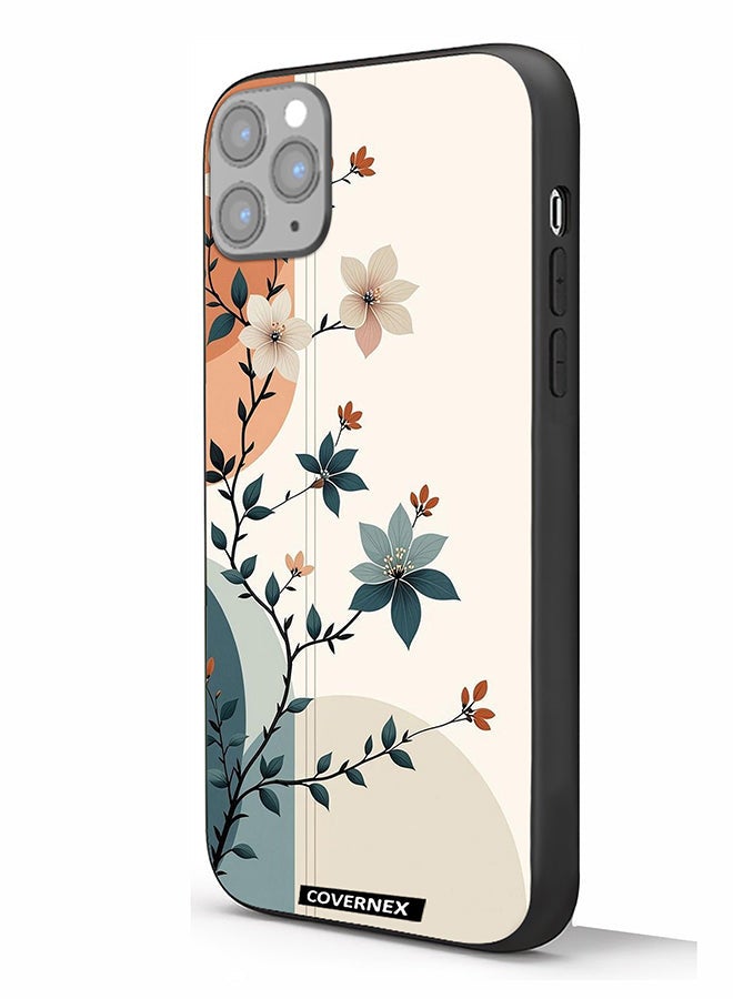 Covernex Apple iPhone 11 Pro Max Protective Case Cover Printed Featuring Elegant Leafy Branches - Image 1