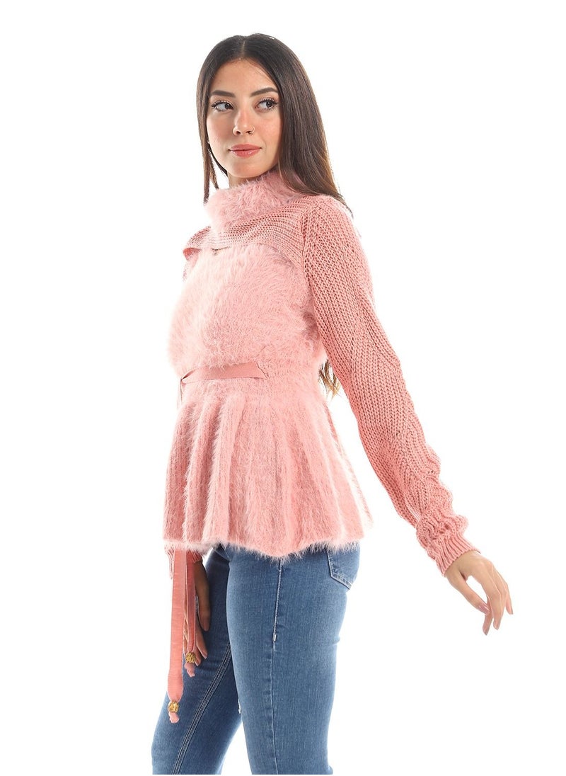 Caesar - Womens Wool Shirt WithHighNeck - Image 1