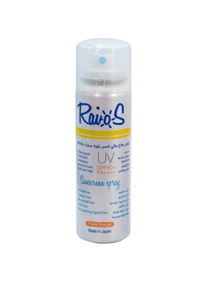 Raios Sunscreen Spray Fresh Orange 70 Ml.