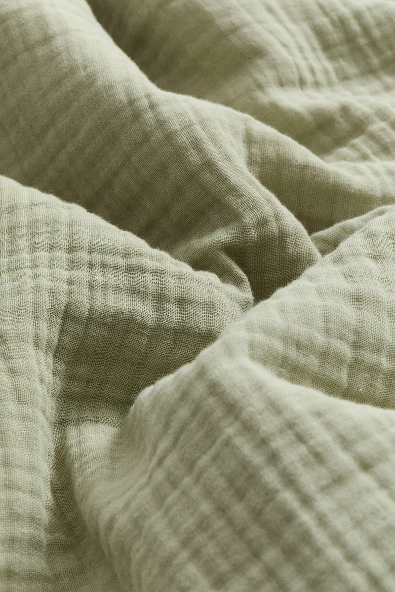 اتش اند ام طقم غطاء لحاف سرير من الموسلين