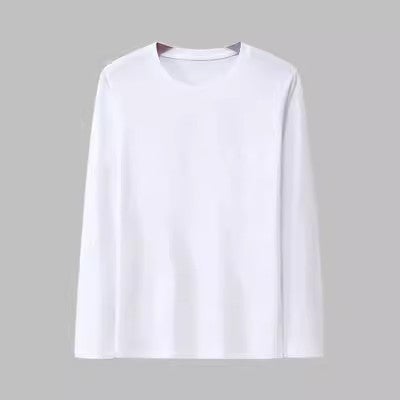 Mens Casual Sportswear Track Suit Set Long Sleeve T White 