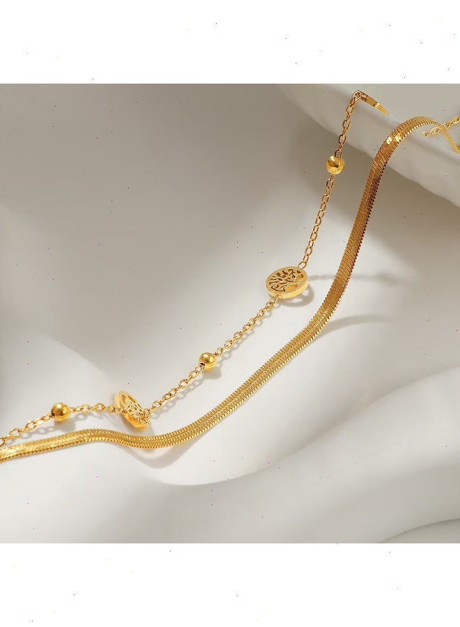 يواوليتي اساور نسائية، سوار اسوارة نسائية شجرة الحياة للنساء - سلسلة أنيقة من الفولاذ المقاوم للصدأ مطلية بالذهب، هدية مجوهرات ملهمة لها - Image 4