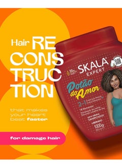 SKALA Skala Expert Potão do Amor 2-in-1 Hair Treatment & Conditioner – 1000g / 35.2 oz | Deep Repair, Moisture & Shine | For Curly, Dry, and Damaged Hair | Brazilian Vegan Hair Mask  - Image 4