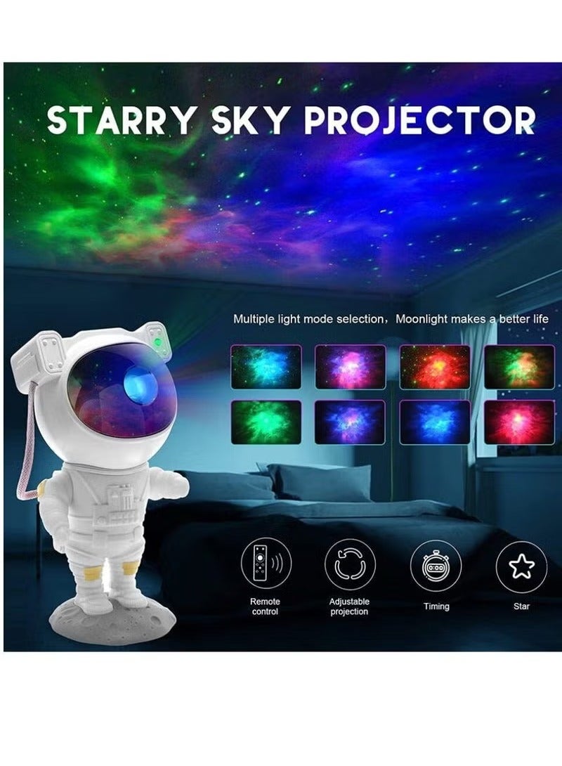 TIGER Astronaut Galaxy Projector Starry Night Light – 360° Adjustable Spaceman Lamp with Timer & Remote Control – USB Powered LED Nebula Projector for Bedroom, Kids Room, Home Décor, Relaxation, and Gifting - Image 5