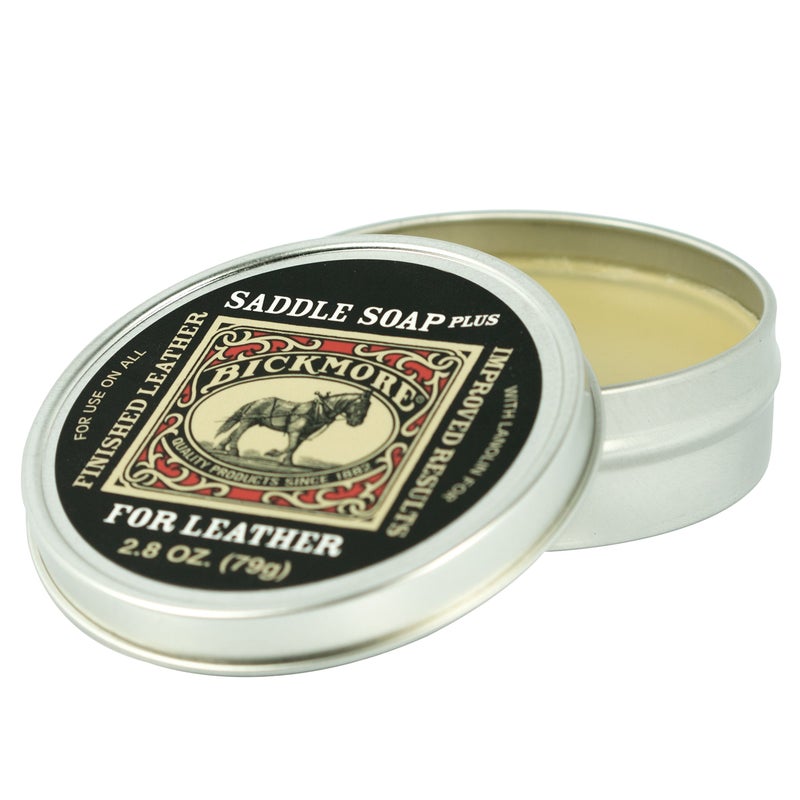 Bickmore Saddle Soap Plus 28oz Leather Cleaner Conditioner with Lanolin Restorer Moisturizer and Protector