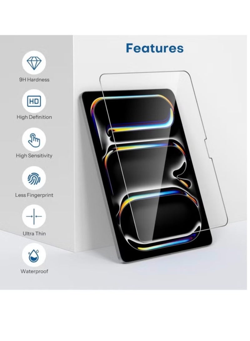 Screen Protector for Apple iPad 10.2-inch 9th, 8th, and 7th Generation (2021/2020/2019) – Case-friendly HD tempered glass with 9H hardness, designed for perfect fit and superior protection. Compatible with models A2197, A2198, A2270, A2428, A2602, and A2603. - Image 4