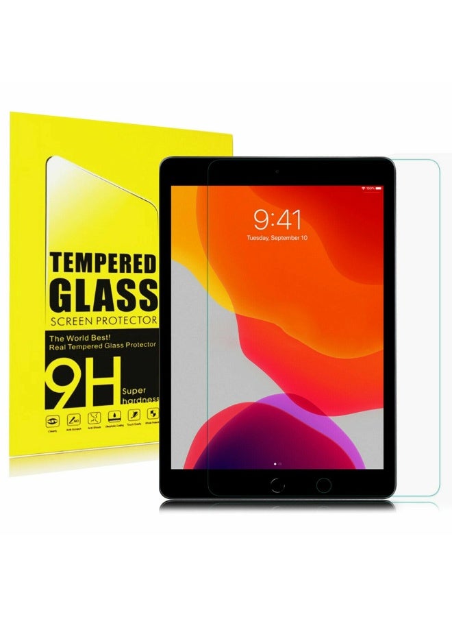 Screen Protector for Apple iPad 10.2-inch 9th, 8th, and 7th Generation (2021/2020/2019) – Case-friendly HD tempered glass with 9H hardness, designed for perfect fit and superior protection. Compatible with models A2197, A2198, A2270, A2428, A2602, and A2603. - Image 1