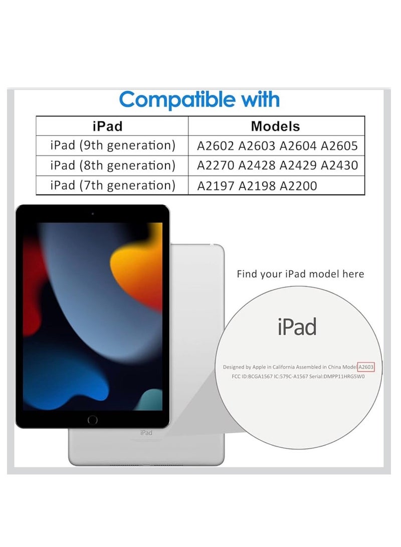 Screen Protector for Apple iPad 10.2-inch 9th, 8th, and 7th Generation (2021/2020/2019) – Case-friendly HD tempered glass with 9H hardness, designed for perfect fit and superior protection. Compatible with models A2197, A2198, A2270, A2428, A2602, and A2603. - Image 2