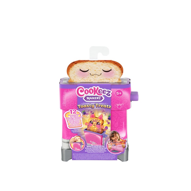 COOKEEZ MAKERY Toasty Treatz Toaster with Scented Plush, Styles Vary, Ages 5+