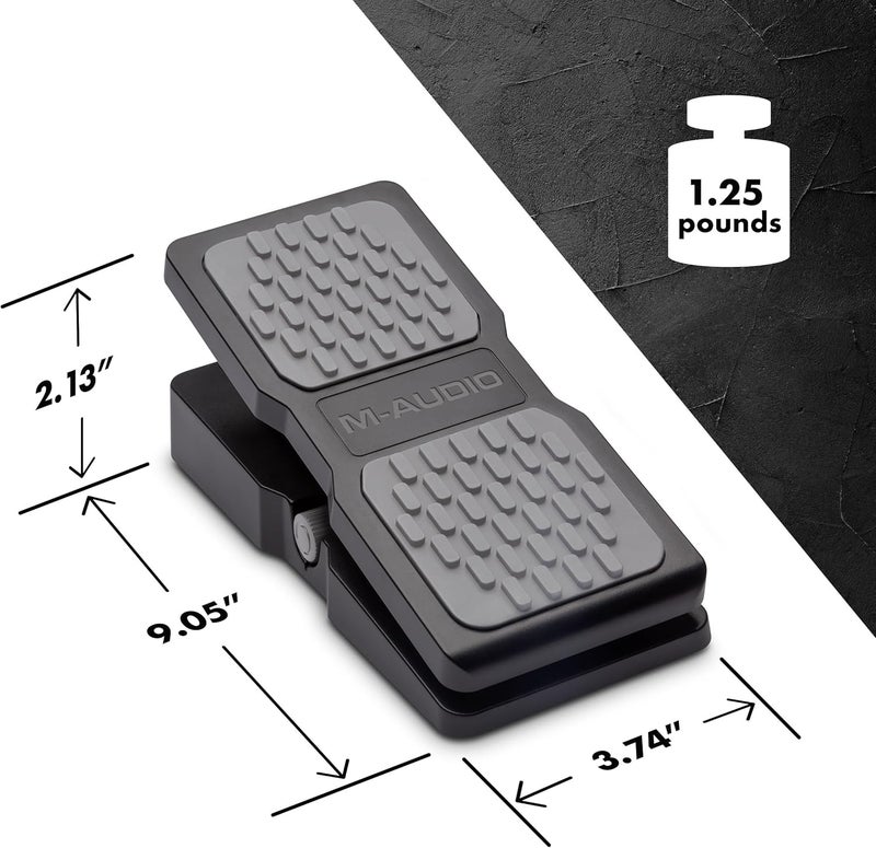 M-Audio EX-P | Universal Expression Pedal for Keyboards, MIDI Keyboards/Controllers and Supported Guitar Effects Pedals - Image 3