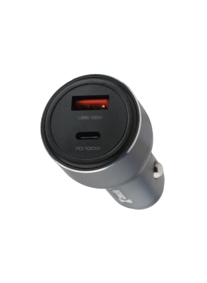 زيدكس شاحن سيارة فائق السرعة ZedX Z450 بقدرة 118 واط – بمنفذين USB-C و USB-A - Image 1