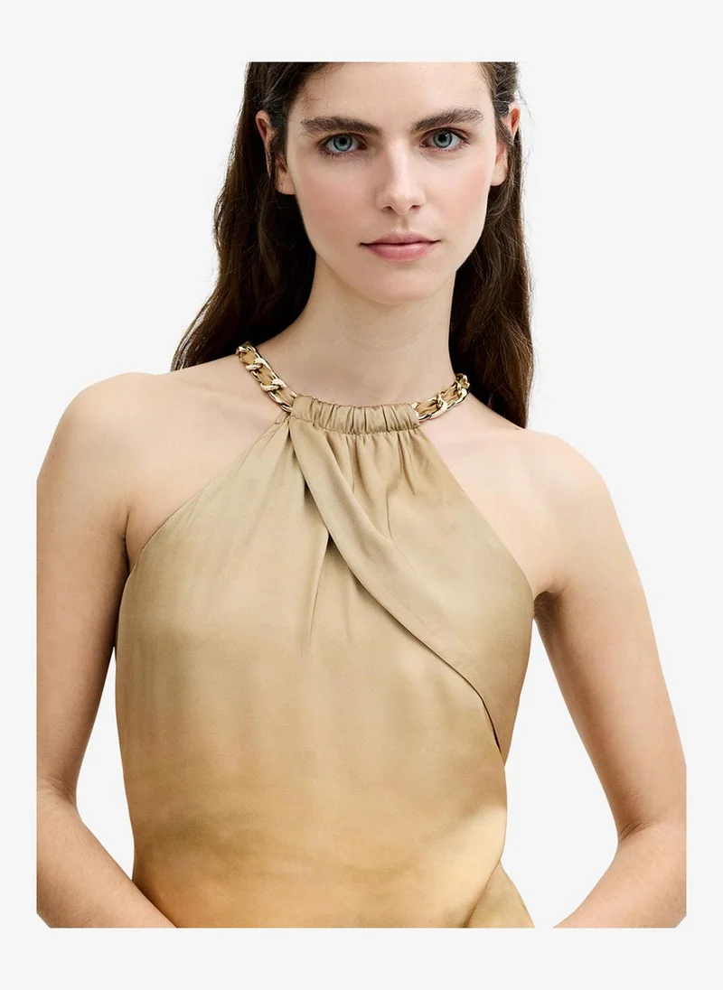 French Connection  Women's Summer Multi Summer Ennis Satin Halterneck Dress for Women | Best Price UAE