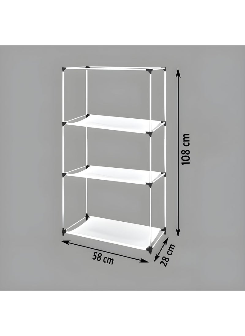Whitecloud TRANSFORMING HOMES Whitecloud TRANSFORMING HOMES 3L Collapsible Wardrobe Closet with Metal Rods and Plastic Jointers Non Woven Fabric Cloth Storage Organizer Lightweight and Easy to Assemble W 61003 Brown  - Image 4