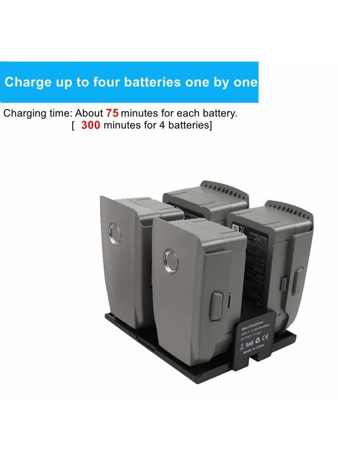 Hanatora 4 in 1 Foldable Battery Charging Hub for DJI Mavic 2 Pro/Zoom/Enterprise Drone,Multiple Charger Accessories with Charge Indicator LCD Display - Image 3