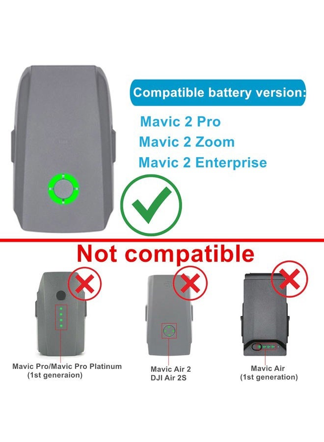 Hanatora 4 in 1 Foldable Battery Charging Hub for DJI Mavic 2 Pro/Zoom/Enterprise Drone,Multiple Charger Accessories with Charge Indicator LCD Display - Image 2