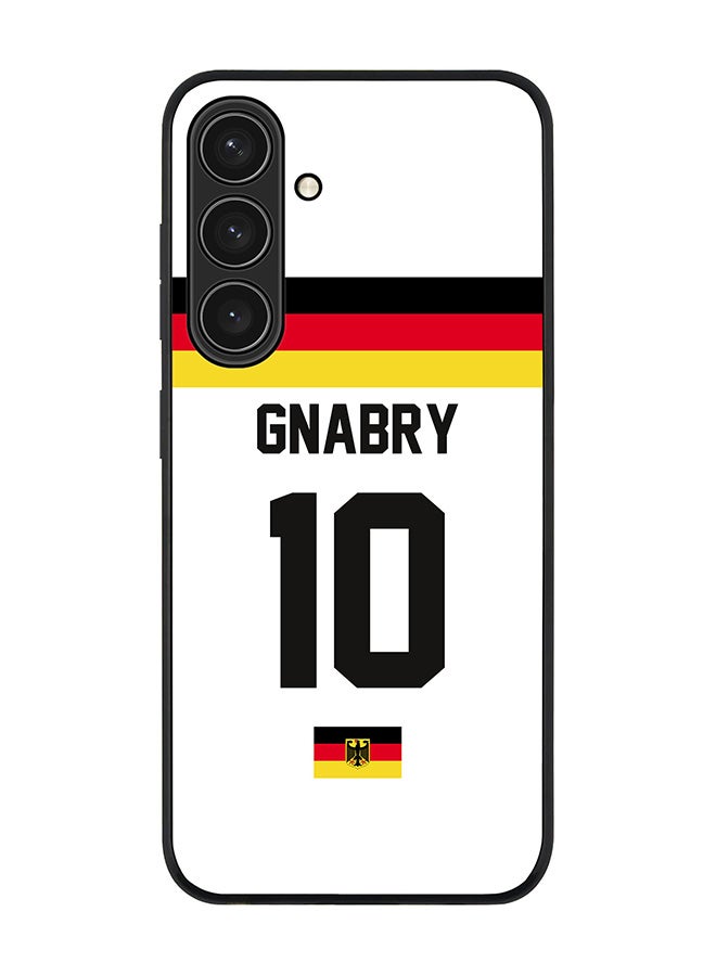 Stylizedd Rugged Black edge case for Samsung Galaxy S24 Plus, Slim fit Soft Case Flexible Thin Cover- Football Team-Germany, Player Name-Gnabry - Image 1