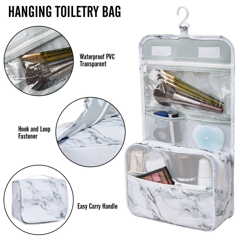 Veken 8 Set Packing Cubes for Travel Essentials, Suitcase Organizer Bags in 4 Sizes, Carry-On Luggage Accessories with Large Laundry & Hanging Toiletry Bag, Must-Have for Airplane, Road Trip & Camping - Image 3