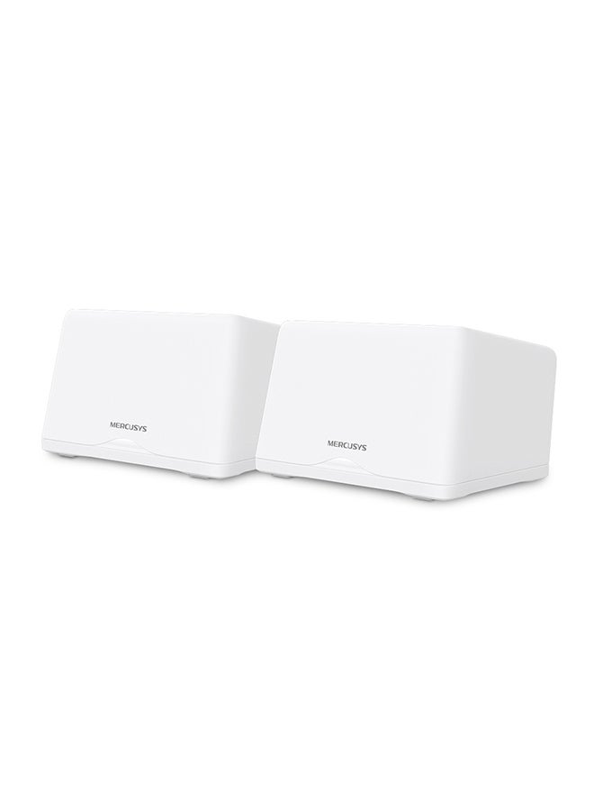 MERCUSYS Tri-Band BE9300 Whole Home Mesh Wi-Fi 7 System | 6GHz Band | Full 2.5Gbps WAN/LAN Ports | 6000ft2 Coverage | Connect Over 200 Devices | Easy App Control | Parental Controls | New Device Access Alert(Halo H47BE-2 pack) White - Image 1