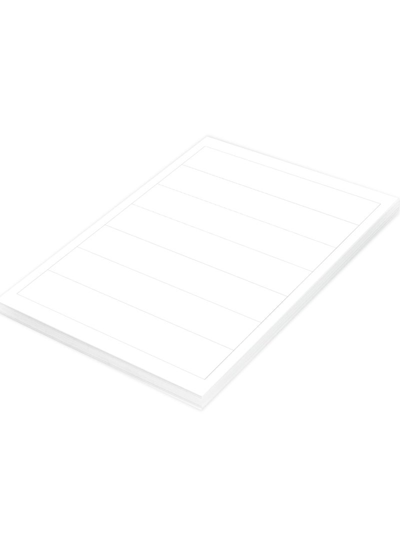 FIS Multipurpose Laser Labels, Colour White, Size 192X38MM (7 Stickers x 100 Sheet)  700 Labels, Size : A4 (21X29.7 CM) , Pack of 100 Sheets -FSLA7-100 - Image 2