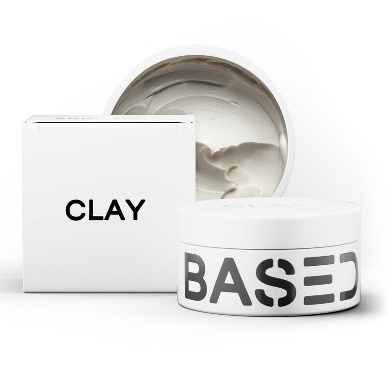 BASED Hair Clay for Men  3 oz Strong Hold Texturizing Finish Low Shine Premium Hair Styling Clay - Image 2
