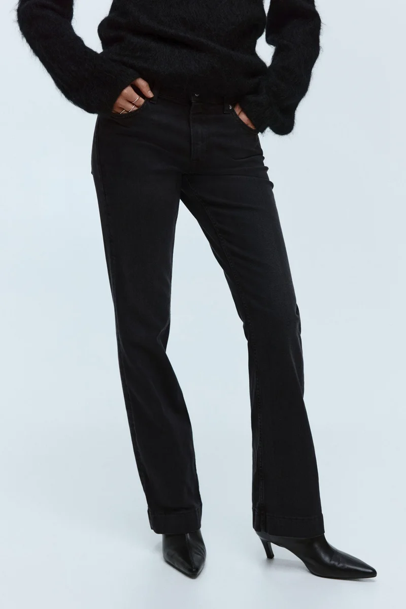 اتش اند ام جينز بقصة بووت كت خصر عادي