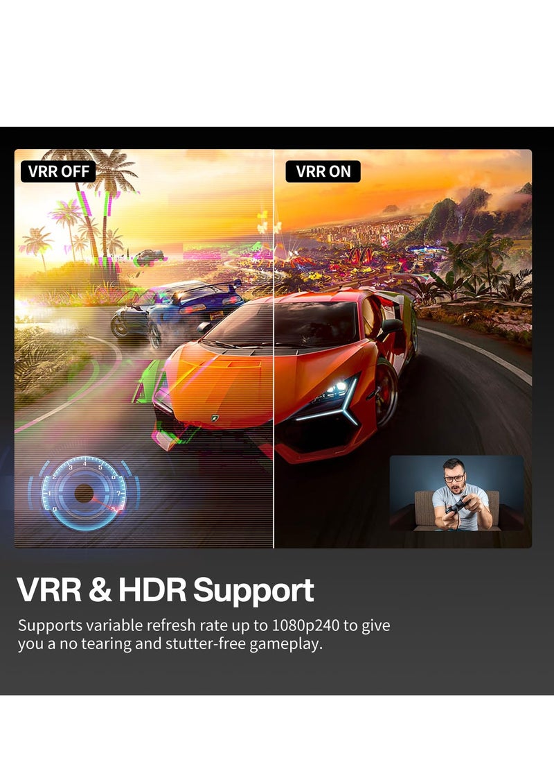 SYOSI - Capture Card 4K@60Hz 1080p@240Hz 4K@30Hz 1080p@120Hz Pass Through Capture Card for Streaming and Gaming USB3.0 Video Capture Card for Xbox x s One, PS5 4 Switch Windows Mac HDR 10 and VRR Support - Image 1